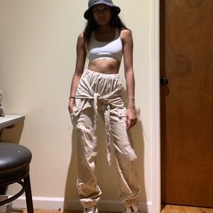 LINEN CARGO PANT MISGUIDED